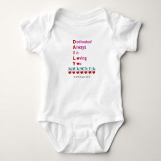 Daily Acronym Baby Bodykostym T Shirt