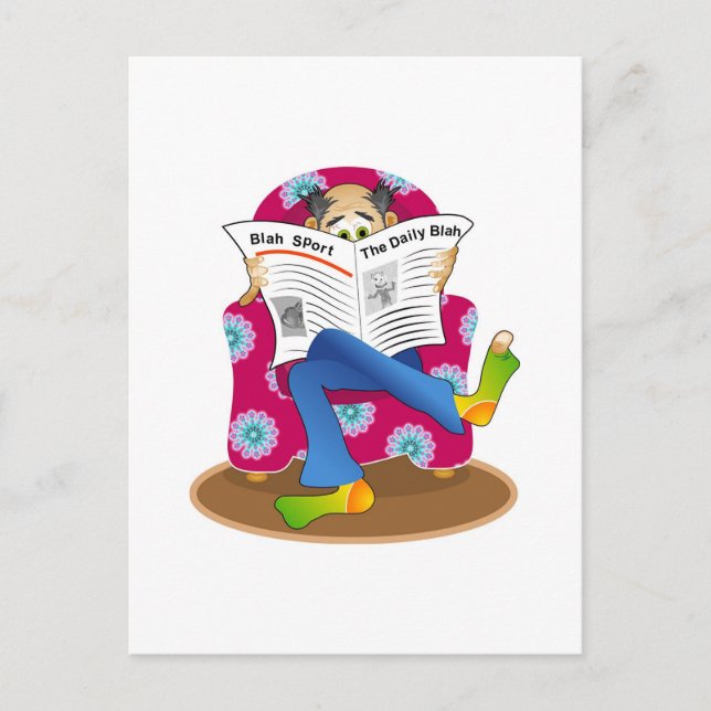 Daily Blah! Vykort (Framsida)