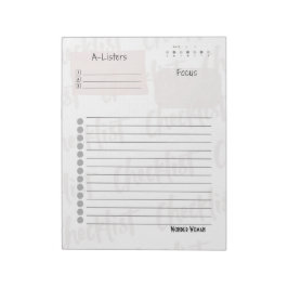 Daily Checklist – Customizable Tear-Off Notepad Anteckningsblock