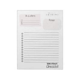 Daily Checklist – Customizable Tear-Off Notepad Anteckningsblock
