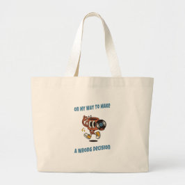 Daily Funny Tote Bag – Retro Aesthetic Canvas  Jumbo Tygkasse