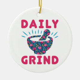 Daily Grind Pharmacy Technician Tech Pharmaci Julgransprydnad Keramik