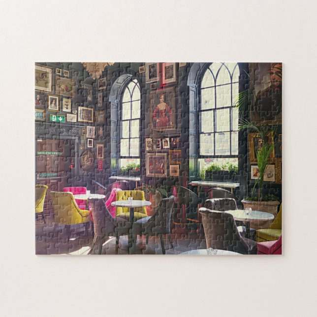 Daily Jigszawa Puzzle Small Talk Cafe CoffeeShop Pussel (Horisontell)