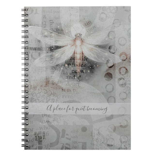 Daily Journal Dreamy Dragonfly Thoughts and Words Anteckningsbok (Framsidan)