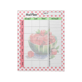 Daily Mouth Watering Watermelon Meal Planner Anteckningsblock