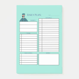 DAILY PLAN NURSE POST-IT BLOCK