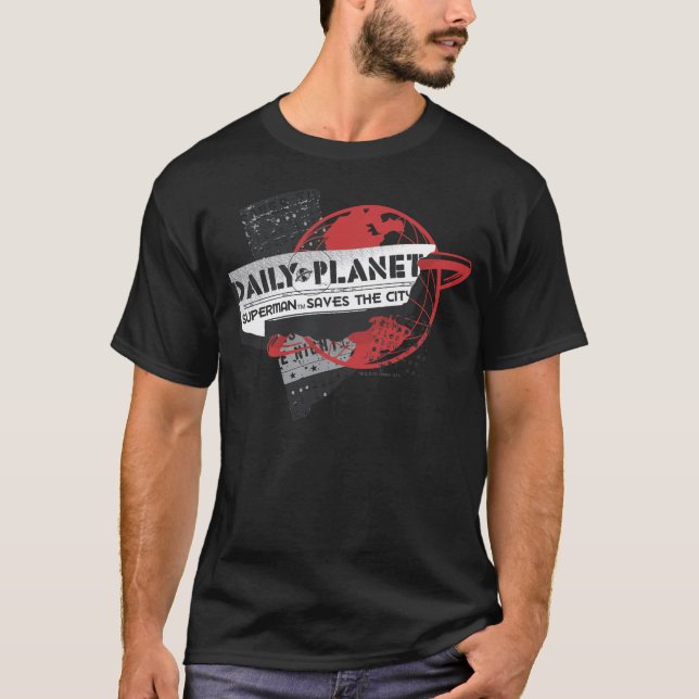 Daily Planet - Sparar staden Tee Shirt (Framsida)