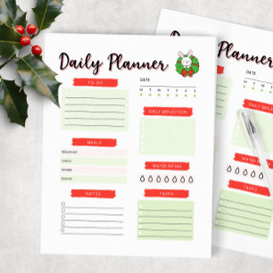 Daily Planner-julbunten Anteckningsblock