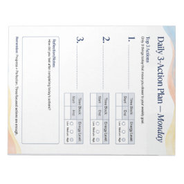 Daily Planner – Smart to do list | Monday Anteckningsblock