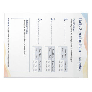 Daily Planner – Smart to do list | Monday Anteckningsblock