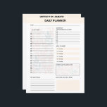 Daily Planner Template<br><div class="desc">Stay organized and productive every day with this customizable Daily Planner Template — perfect for managing tasks,  schedules,  and priorities with ease.</div>