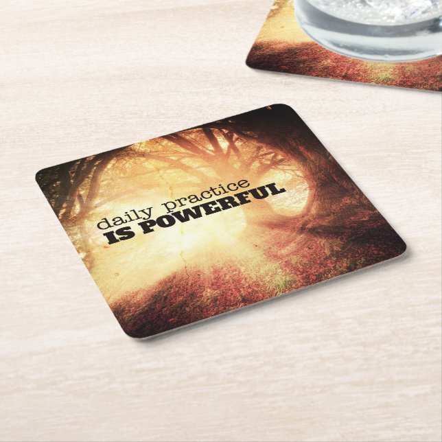 Daily Practice Underlägg Papper Kvadrat (Vinklad)