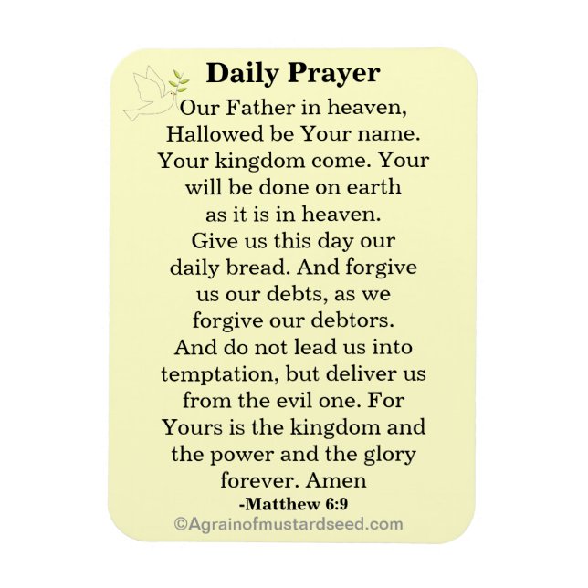 Daily Prayer Vårt Far NKJV Magnet (Vertikal)
