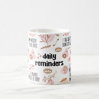 Daily Reminders Affirmation Kaffemugg