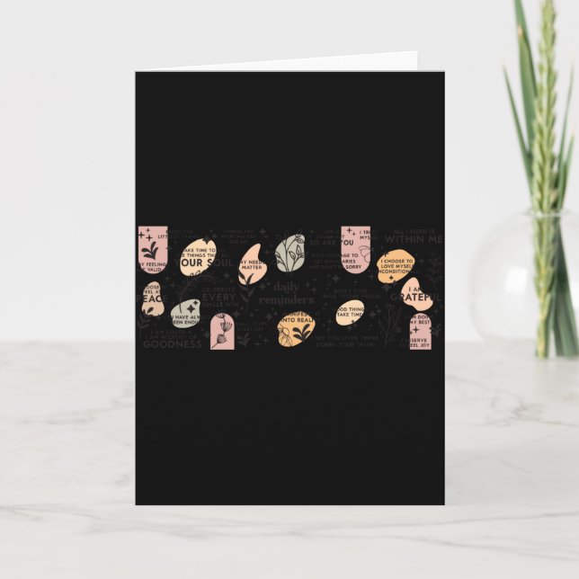 Daily Reminders Affirmation Mug  Kort (Framsida)