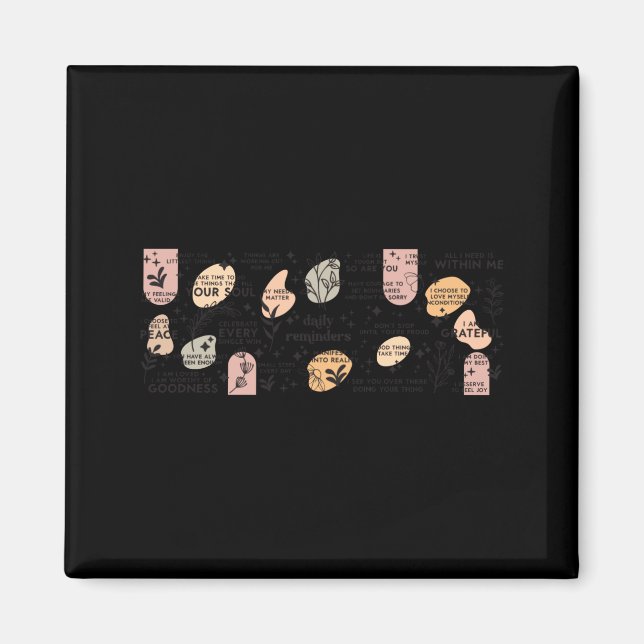 Daily Reminders Affirmation Mug  Magnet (Framsidan)