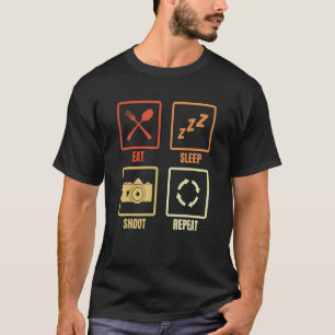 Daily Routine Photographer Camera T Shirt