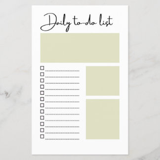 Daily To-Do List Flygblad