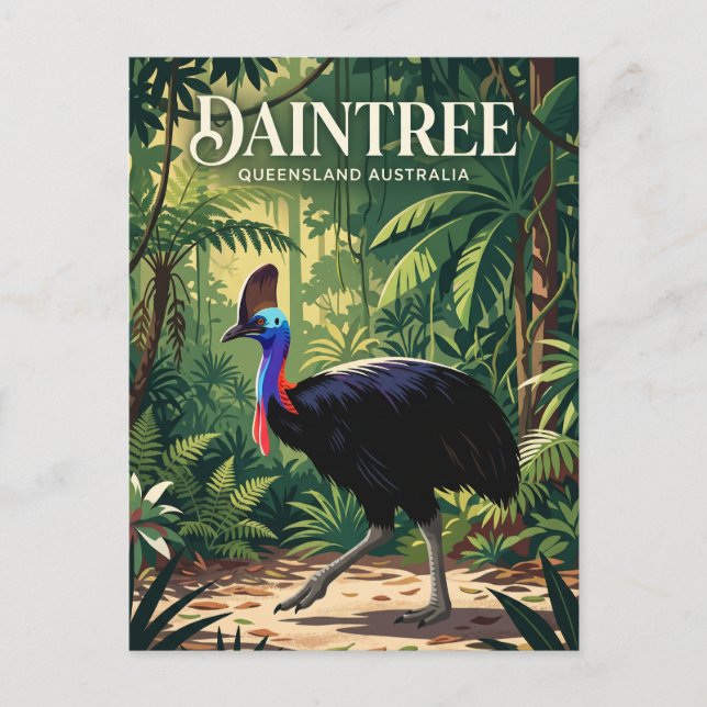 Daintree regnskog Australien Vykort (Framsida)