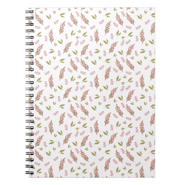 Dainty blommig anteckningsbok och dagbok  (Framsidan)
