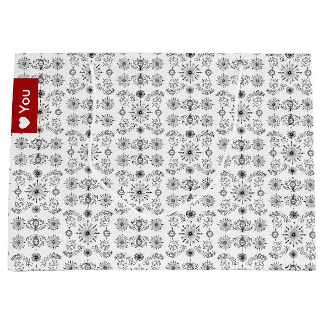 Dainty Charcoal and Crème Motif (Framsidan)