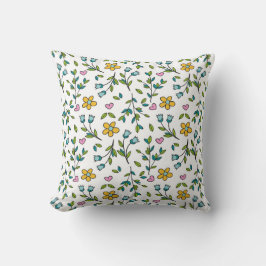 DAINTY FLOWER THROW PILLOW KUDDE