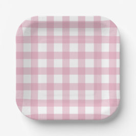 Dainty Pink and White Buffalo Check