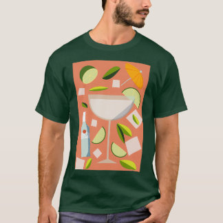 Daiquiri cocktail med kalk t shirt