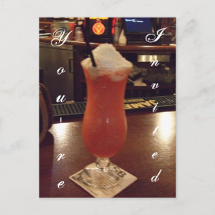 Daiquiri Cocktail Party-inbjudan Inbjudan Vykort