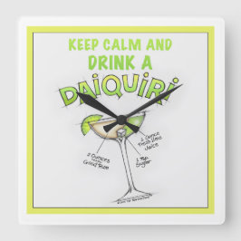DAIQUIRI RECEPT KOCKTAIL KONST FYRKANTIG KLOCKA