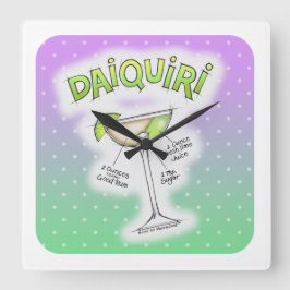 DAIQUIRI RECEPT KOCKTAIL KONST FYRKANTIG KLOCKA
