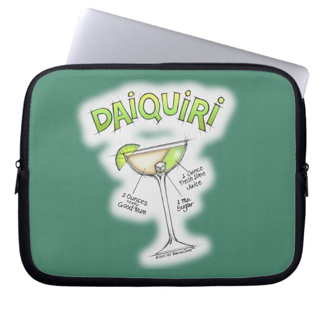 DAIQUIRI RECIPE COCKTAIL ART LAPTOP SLEEVE (Framsidan)