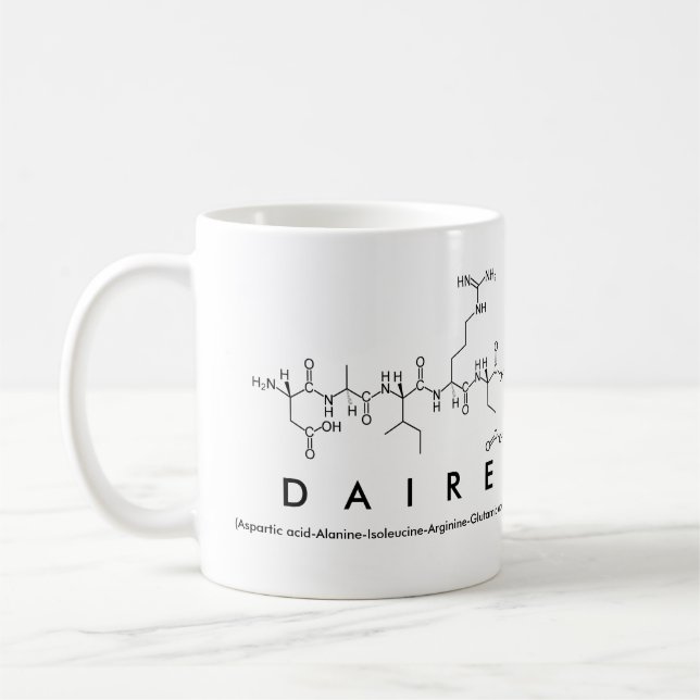 Daire peptide namn mugg (Vänster)