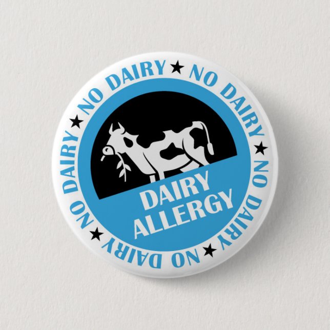 Dairy Allergy Badge Knapp (Framsida)