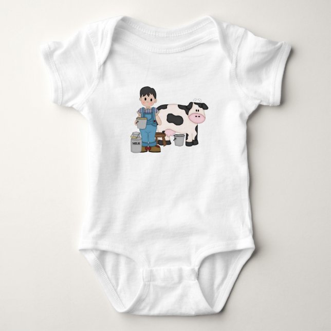 Dairy Cow Boy T-shirt (Framsida)