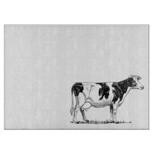Dairy Cow Holstein Fresian Pencil Teckning