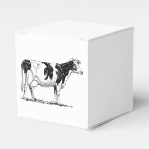 Dairy Cow Holstein Fresian Pencil Teckning Presentaskar