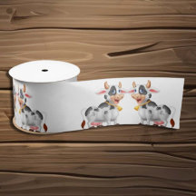 Dairy Cow Satin Ribbon