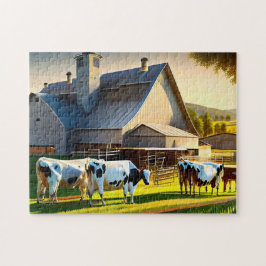 Dairy Cows Photo Puzzles Internet Jigszles Puzzles Pussel