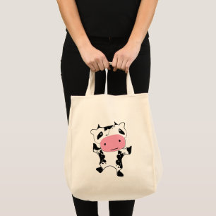 Dairy Farm Cute Dancing Cow Mjölk Bag Tygkasse
