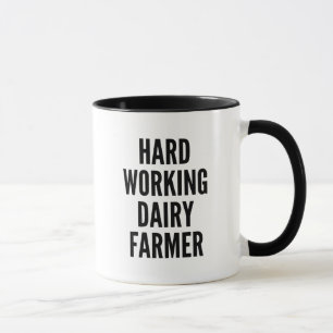 Dairy Farmer som arbetar hårt Mugg