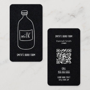 Dairy Mjölk Anpassningsbar QR Affärskort Visitkort