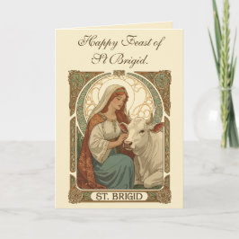 Dairyjungfruns skyddshelgon St Brigid Kort