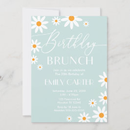 Daisies Birthday Brunch Party Invitation Inbjudningar
