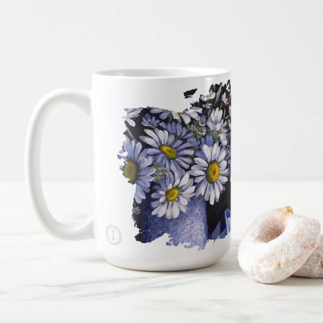 Daisies flower Let your dream blossom mug Kaffemugg (Med munk)
