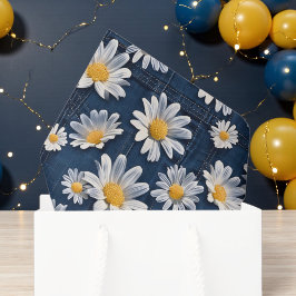 Daisies on Blue Denim Birthday 