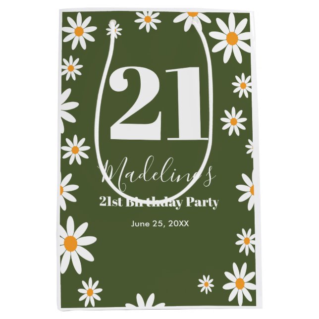 Daisies Spring floral Birthday Party (Framsidan)