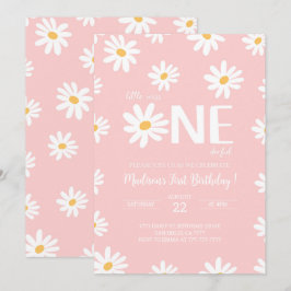 Daisy 1:a födelsedag inbjudningar