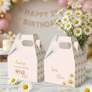 Daisy 1-årsdag Är hon inte UNDERbar Rosa presenti Presentaskar