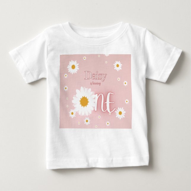 Daisy 1-årsdag t shirt (Framsida)